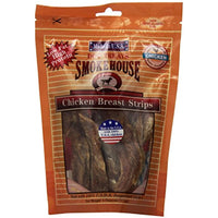 Smokehouse 100-Percent Natural Chicken Breast Strips Dog Treats, 4-Ounce