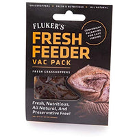 Fluker's Fresh Feeder Vac Pack Reptile Food Grasshoppers 0.7oz