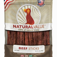 Loving Pets Natural Value All Natural Soft Chew Beef Sticks For Dogs, 14-Ounce