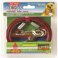 
              Four Paws Vinyl Coated Rust Proof Medium Weight Tie-Out Cable for Dogs, 10-Foot
            