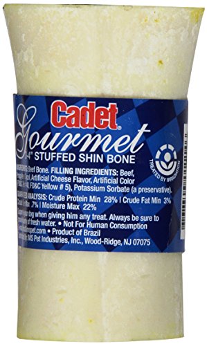 Ims Trading Cadet Shrink Wrapped Sterilized Cheese Stuffed Bone For Dogs, 3-4