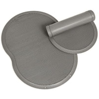 Petmate Le Bistro Single Pet Food Mat, Gray, Small