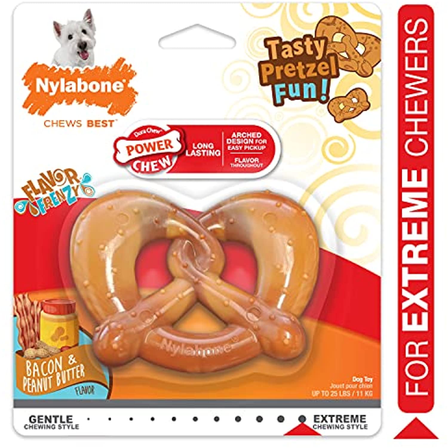 Nylabone Dura Chew Dog Bone - Peanut Butter Flavor (Regular)