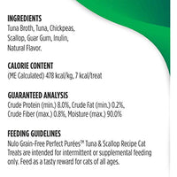 Nulo Freestyle Perfect Purees - Tuna & Scallop Recipe - Cat Food, Pack of 6 - Premium Cat Treats, 0.50 oz. Pouches - Meal Topper for Felines - High Moisture Content and No Preservatives