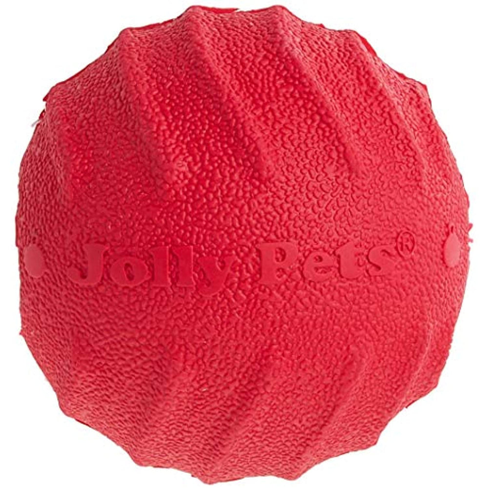Jolly Pets Tuff Tosser Bouncing Ball Tog Toy/Treat Holder, 3 Inches, Red