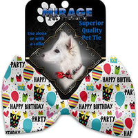 Mirage Happy Birthday Pet Bow Tie Collar Accessory with Velcro