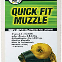 Four Paws Quick Fit Adjustable Dog Muzzle, Black, Size XS