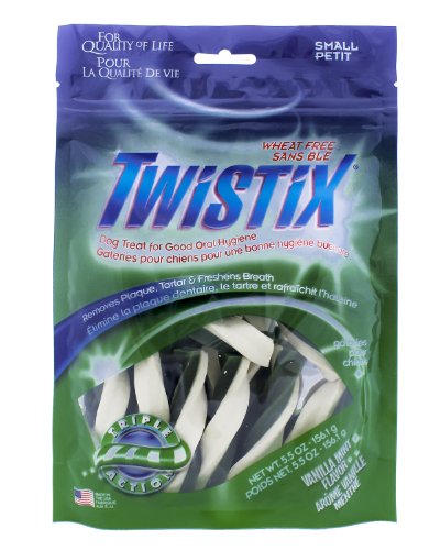 Twistix 5.5-Ounce Original Dental Chew Treats For Dogs, Small, Vanilla Mint Flavor