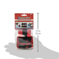 Five Star Pet Paw Print Dispenser and Pet Clean Up Bags, Red
