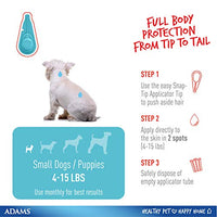
              Adams Plus Fleas and Tick Prevention Spot On for Dogs Topical 3 month supply Small Dog 5 to 14 lbs
            