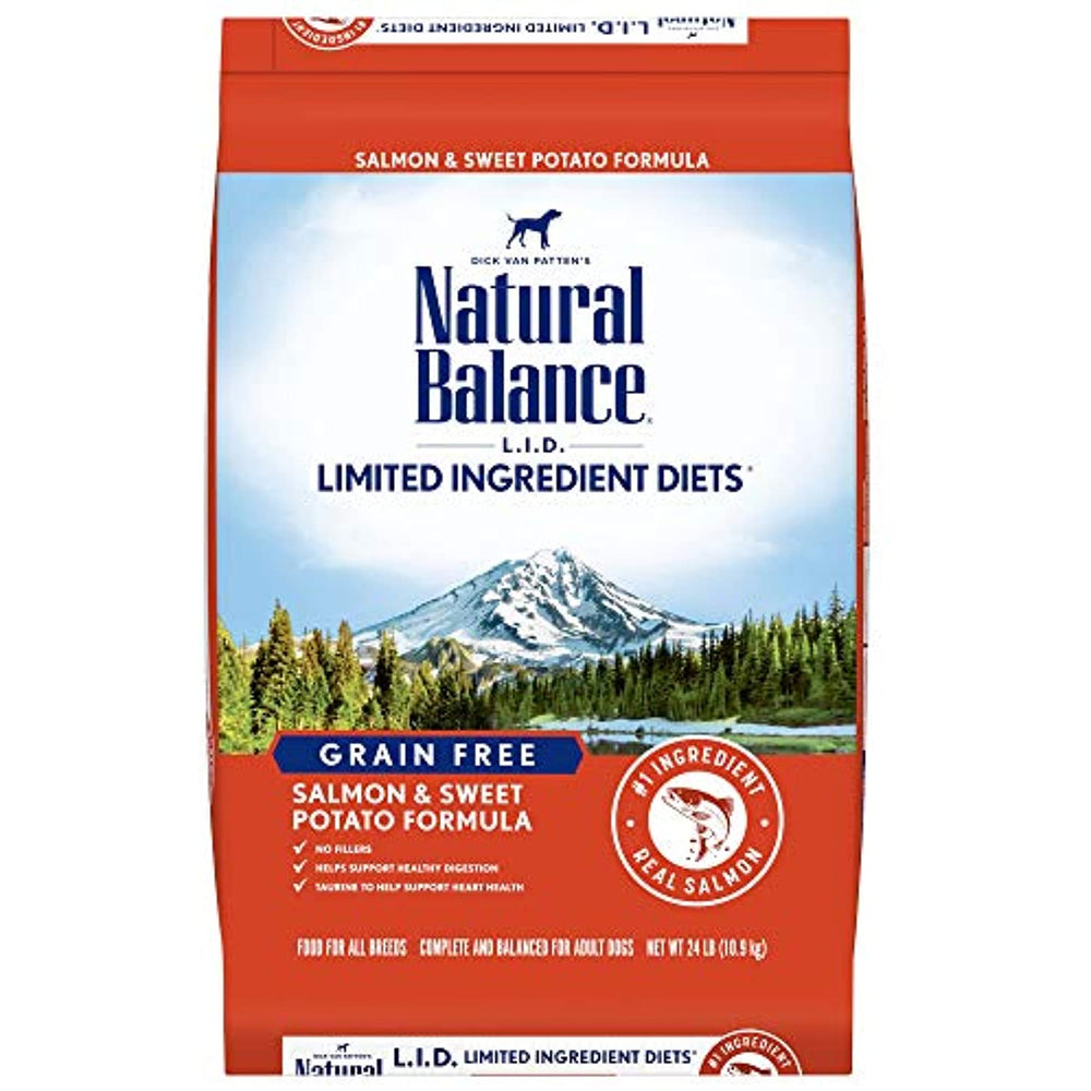 Natural Balance Limited Ingredient Diet Salmon & Sweet Potato | Adult Grain-Free Dry Dog Food | 24-lb. Bag