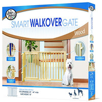 
              Four Paws Walk Over Wooden Dog Gate, 30-44" W by 18" H
            