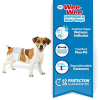 
              Four Paws Wee-Wee Disposable Male Dog Wraps 36 Count X-Small/Small
            