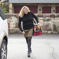 
              Gen7Pets Commuter Buckle In Car Safety Seat and Shoulder Carrier for Dogs and Cats18 inch Burgundy
            