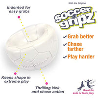 
              Nylabone Power Play Gripz Dog Soccer Ball Toy with Easy Pickup Design Medium - 5.5 in.
            