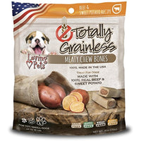 Loving Pets Totally Grainless Beef & Sweet Potato Recipe Meaty Chew Bones For Small Dogs (1 Pack), 6 Oz