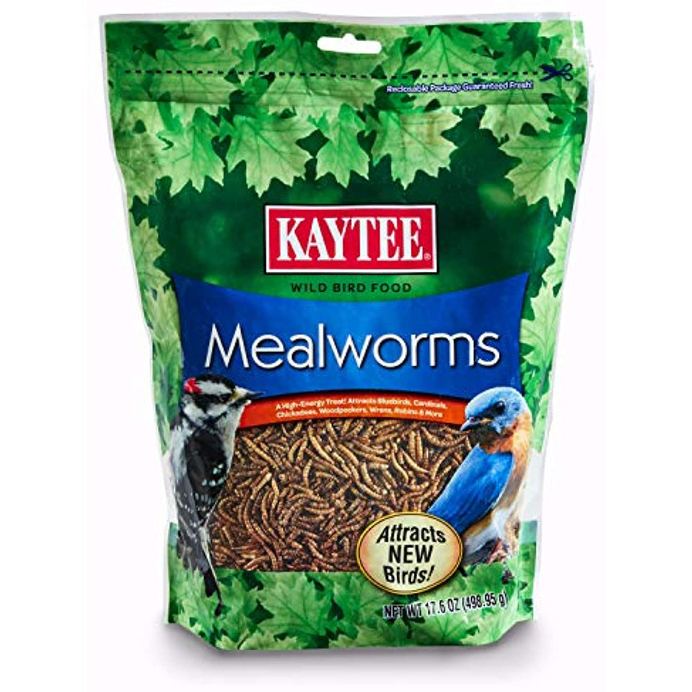 Kaytee 100508146 Mealworm Food Pouch, 17.6 Ounce, None