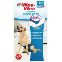 Four Paws Wee-Wee Super Absorbent Disposable Dog Diaper Liners 10 Count