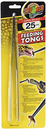Zoo Med Stainless Steel Feeding Tongs, 10-Inch