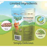 
              Emerald Pet Feline Dental Crunchy Natural Grain Free Cat Treats, Made in USA, Tuna, 3 oz (00403-CT)
            