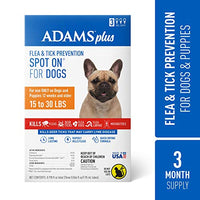 Adams Plus Fleas and Tick Prevention Spot On for Medium Dogs 15 to 30 lbs