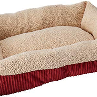 Aspen Pet Self-Warming Corduroy Pet Bed Assorted Colors Medium