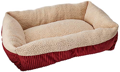Aspen Pet Self-Warming Corduroy Pet Bed Assorted Colors Medium