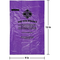 Bags on Board Dog Poop Bags | Strong, Leak Proof Dog Waste Bags | 9 X14", 60 Assorted Color Bags