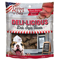 Loving Pets Products Deli-Licious Roast Beef & Cheddar Recipe Dog Treat, 6 oz (8082)