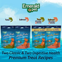
              Emerald Pet Wholly Fish! Chicken-Free Feline Treats, Salmon Recipe — Tasty and Crunchy Salmon Cat Treats with Real Salmon — Chicken-Free, Grain Free, Natural Cat Treats — Made in USA, 3 oz
            