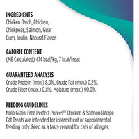 
              Nulo Freestyle Perfect Purees - Chicken & Salmon Recipe - Cat Food, Pack of 6 - Premium Cat Treats, 0.50 oz. Pouches - Meal Topper for Felines - High Moisture Content and No Preservatives
            