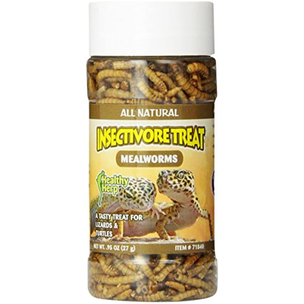 San Francisco Bay Brand, Inc Healthy Herp Insectivore Treat Mealworms 0.95-Ounce (27 Grams)