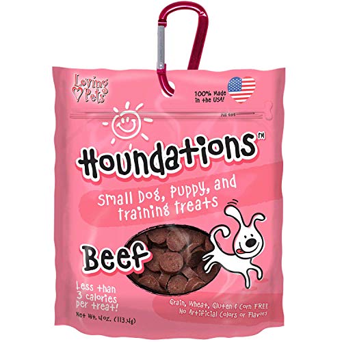 Loving Pets Houndations Beef Training Treats Dog Treat, 4 Oz/One Size