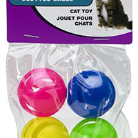 Ethical Slotted Balls Cat Toy, 4-Pack
