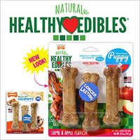 
              Nylabone Healthy Edibles Puppy Chew Treats, Lamb & Apple, Regular, 3 Count, Small/Regular - Up to 25 lbs. (N502VPP)
            