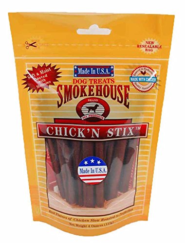 Smokehouse Pet Products Smokehouse Chicken Stix 4oz (Resealable Bag)