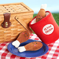 
              ZippyPaws Food Buddies Burrow Interactive Dog Toys - Hide and Seek Dog Toys and Puppy Toys, Colorful Squeaky Dog Toys, and Plush Dog Puzzles, Bucket of Chicken
            