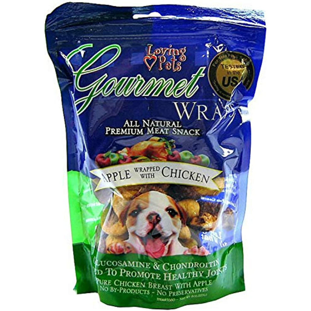 Loving Pets Gourmet Wraps Apple Wrapped with Chicken 6oz