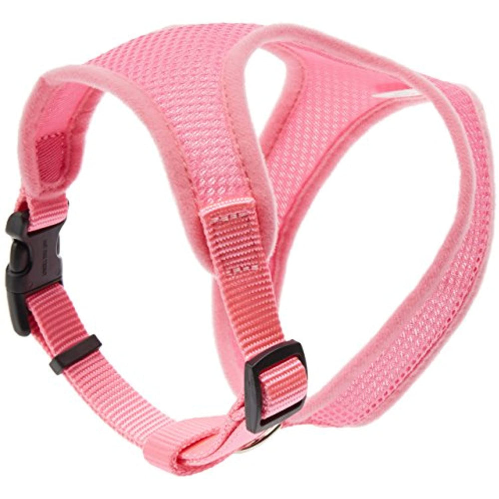 Coastal Pet Products DCP6413XSMPKB 5/8-Inch Nylon Comfort Soft Adjustable Dog Harness, X-Small, Bright Pink