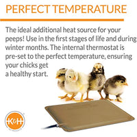 
              K&H Pet Products Thermo-Peep Heated Pad Tan Petite 9 X 12 Inches
            