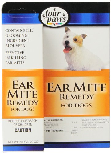 Four Paws Dog Ear Mite Remedy, 0.75oz