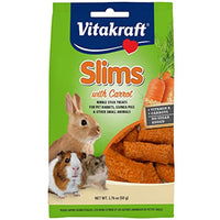 
              Vitakraft Pet Rabbit Slims With Carrot - Nibble Stick Treat, 1.76 Ounce Pouch
            