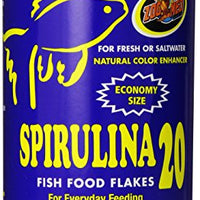 Zoo Med Spirulina 20 Flake Fish Food, 4-Ounce