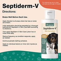 
              NaturVet Septiderm-V Skin Care Lotion for Dogs & Cats – Pet Health Supplement for Dermatitis, Dog Skin Allergies, Itching, Hot Spots, Cat Rashes – Pet Lotion, Grooming Aid – 4 Oz.
            