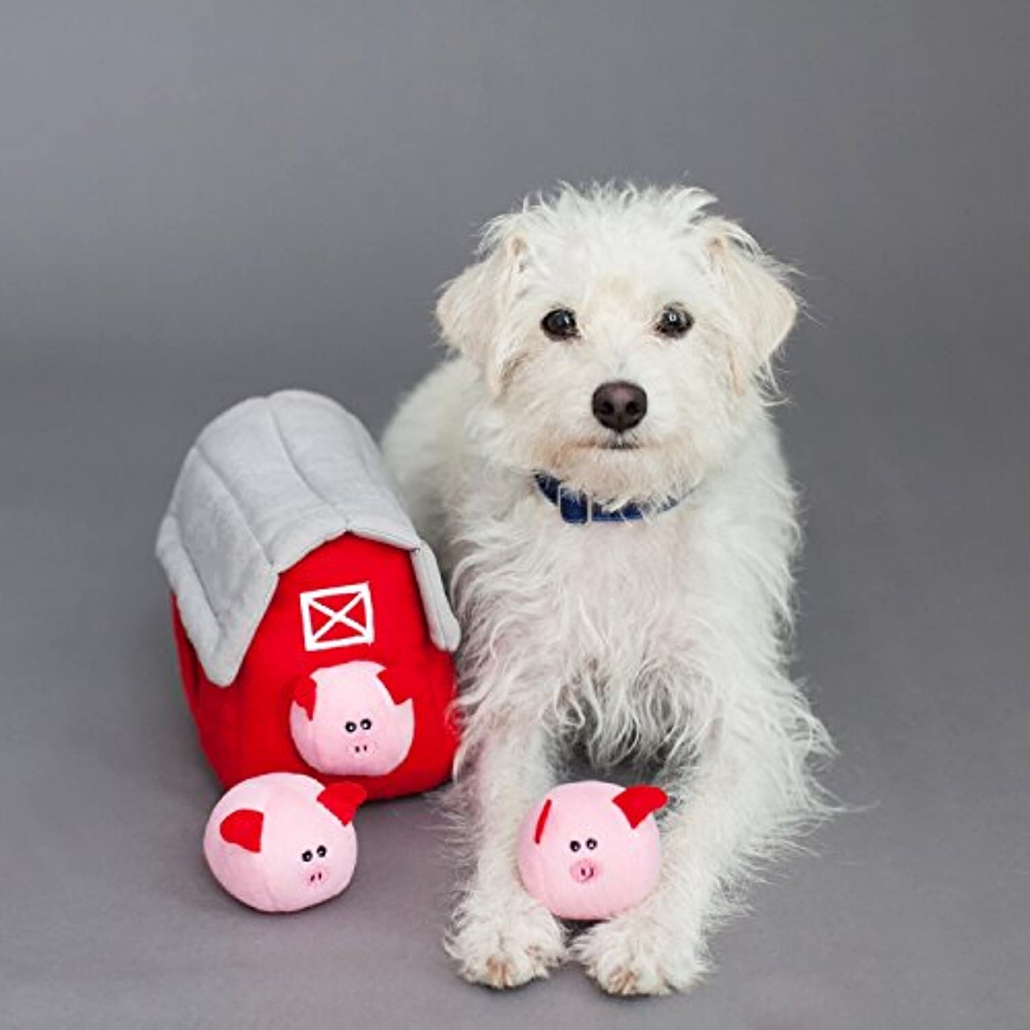 ZippyPaws Farm Pals Burrow Interactive Dog Toys