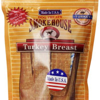 Smokehouse 100-Percent Natural Turkey Breast Dog Treats, 6-Ounce