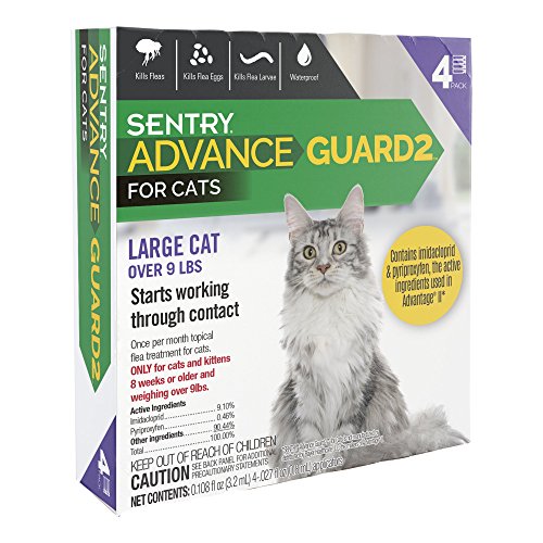 Sentry Advance Guard2 for Cats Over 9 lbs, 4 Month Supply