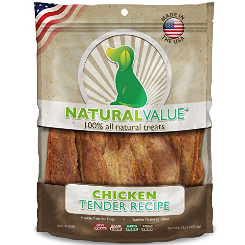 Loving Pets Natural Value All Natural Soft Chew Chicken Tenders Dog Treat, 14-Ounce