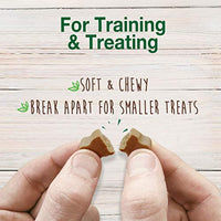 Nylabone Healthy Edibles Natural Chewy Bites Soft Dog Chew Treats Peanut Butter 12 oz.