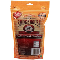 Smokehouse 100-Percent Natural Duck Breast Tenders Dog Treats, 8-Ounce